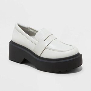 wild fable White Platform Lug Loafers